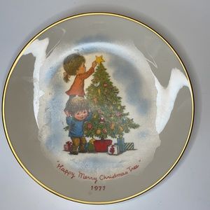 Moppets Limited Edition Christmas 1977 Plate